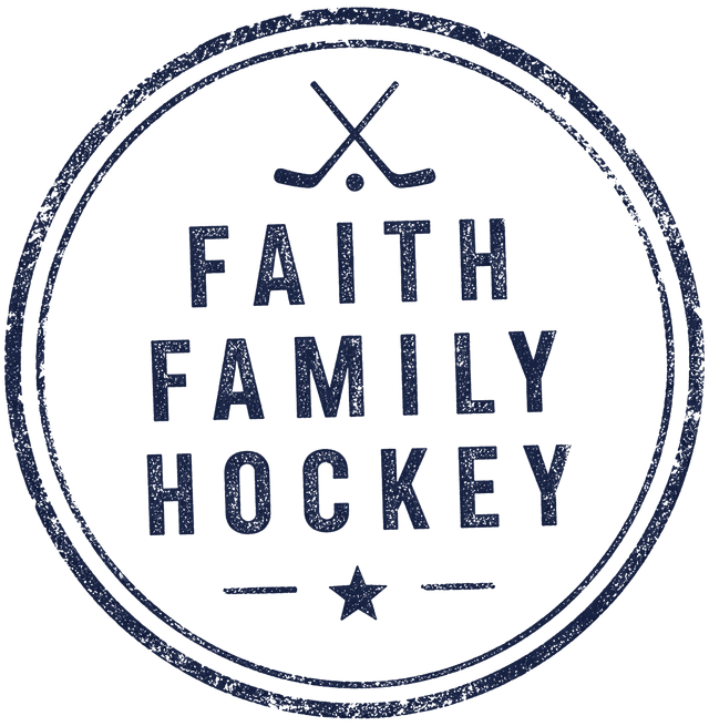 Faith Family Hockey stamp