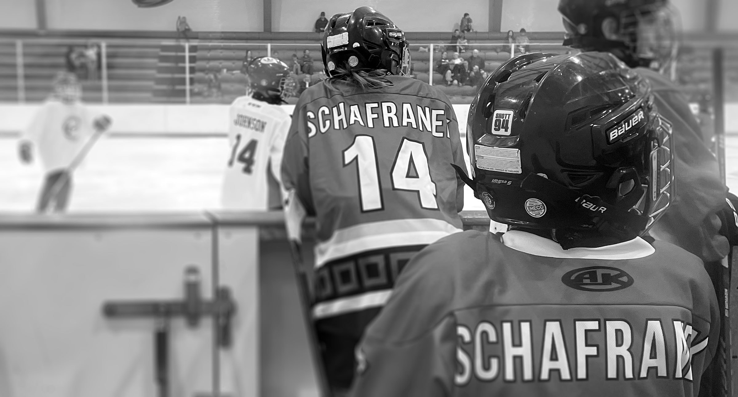 Schafrane and Murphy at the rink